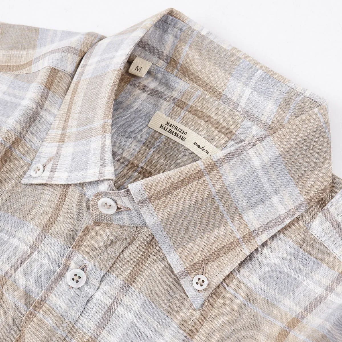 Maurizio Baldassari Woven Linen Shirt Clothing_Maurizio-Baldassari