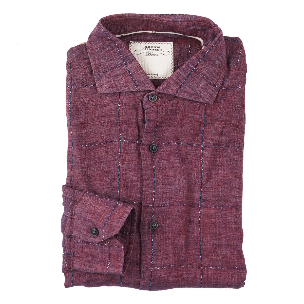 Maurizio Baldassari Woven Linen Shirt Clothing_Maurizio-Baldassari