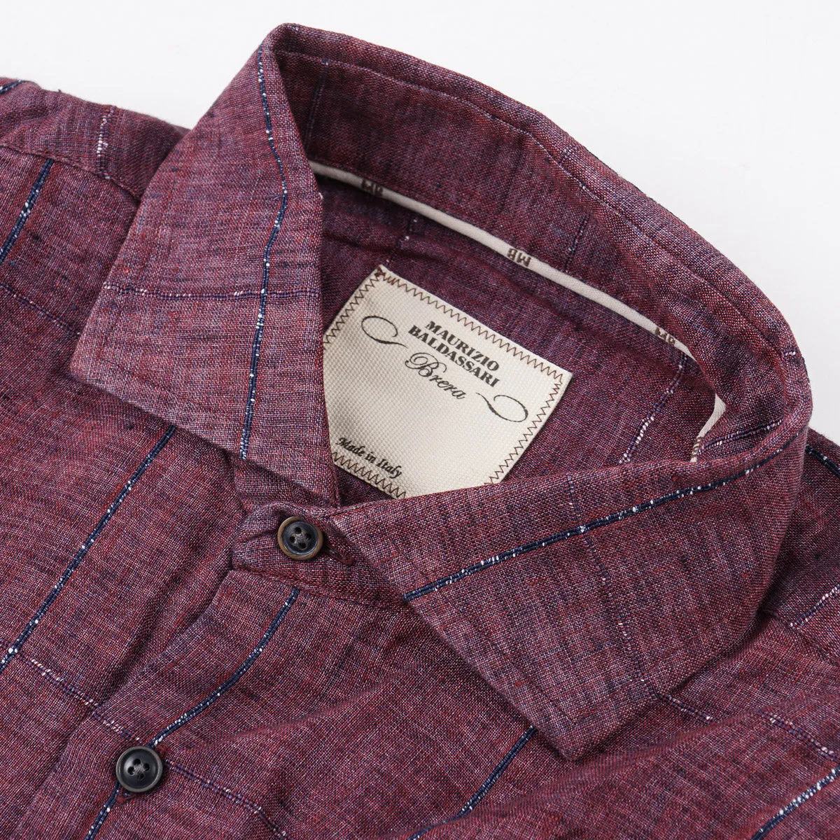 Maurizio Baldassari Woven Linen Shirt Clothing_Maurizio-Baldassari