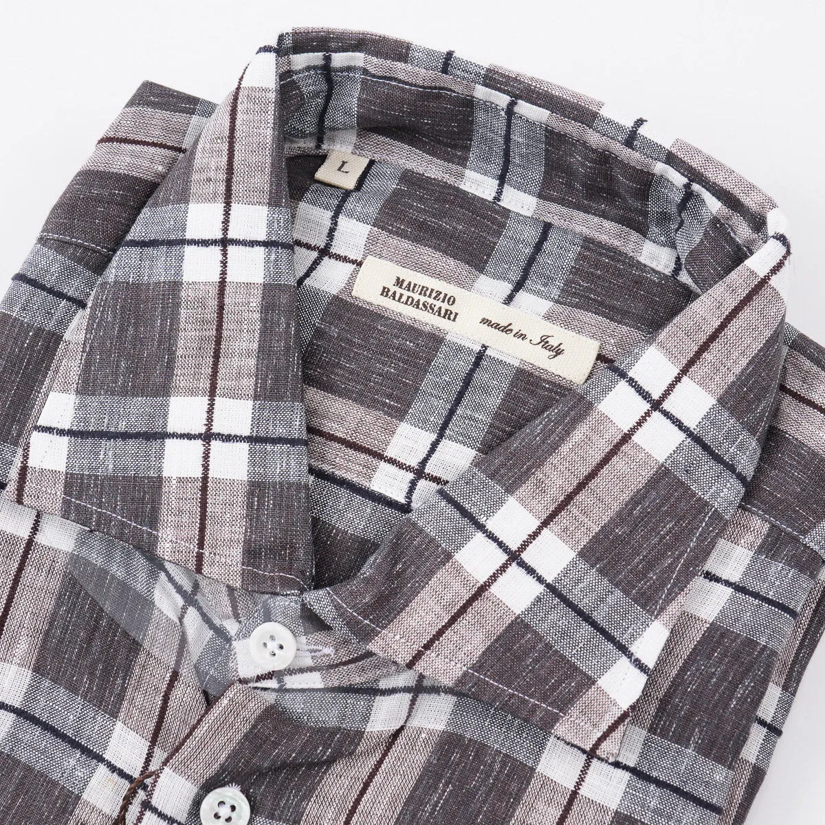 Maurizio Baldassari Woven Linen Shirt Clothing_Maurizio-Baldassari