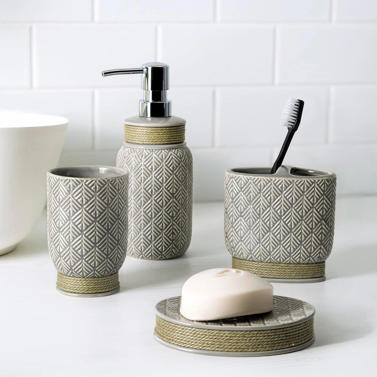Mayford Toothbrush Holder Grey - Toothbrush Holder