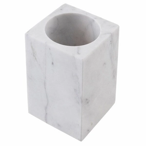 Maykke Brax Toothbrush Cup, White Marble toothbrush holder,bathroom cup,bathroom organizer