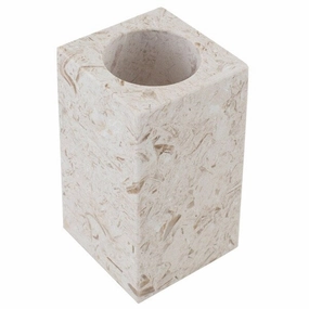 Maykke Hudson Toothbrush Cup, Golden Cream Marble toothbrush holder,bathroom cup,bathroom organizer