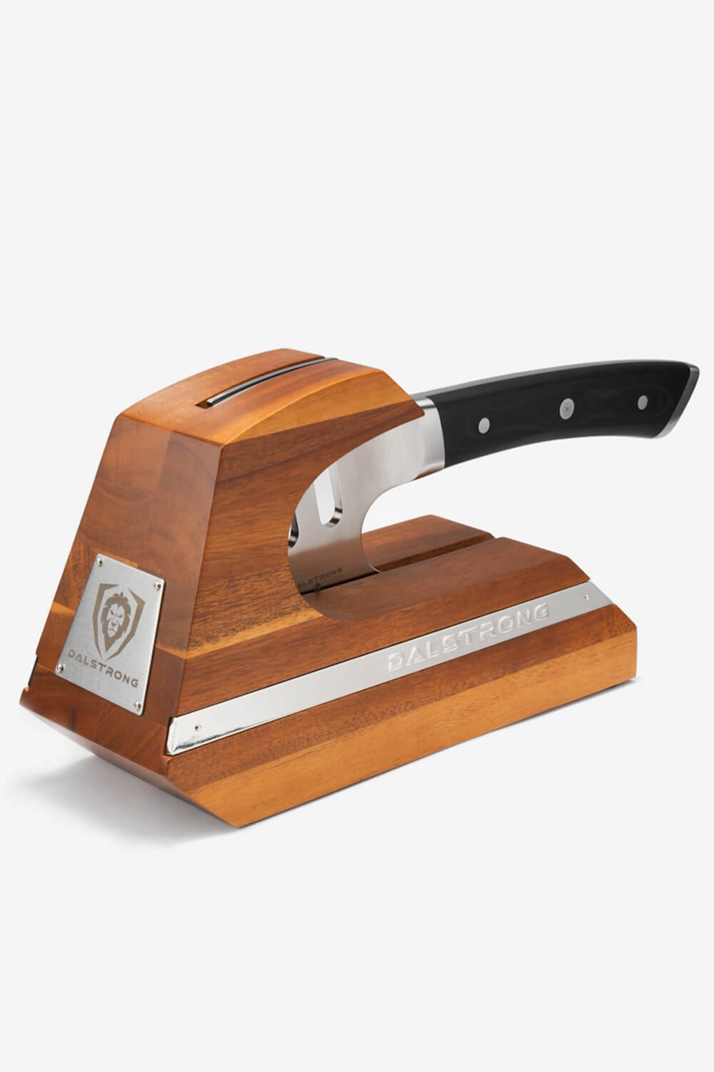 Meat Chopper 8" with Acacia Wood Stand | 'The Punisher' | Gladiator Series | NSF Certified | Dalstrong 
