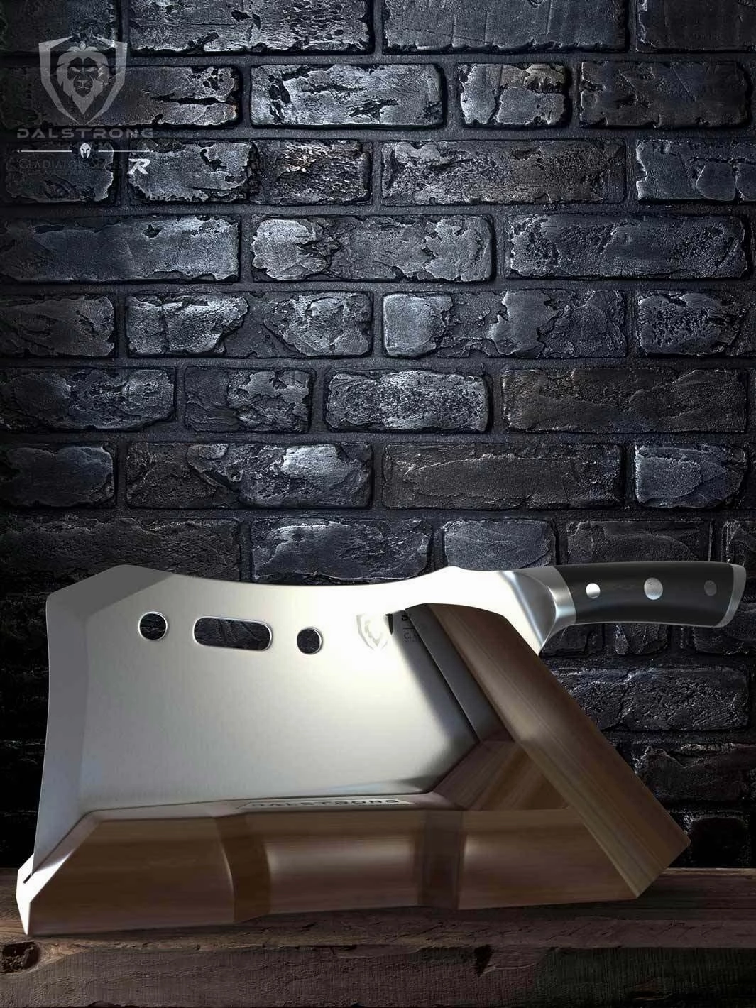 Meat Cleaver 9" with Stand | Obliterator | Gladiator Series | R | NSF Certified | Dalstrong 