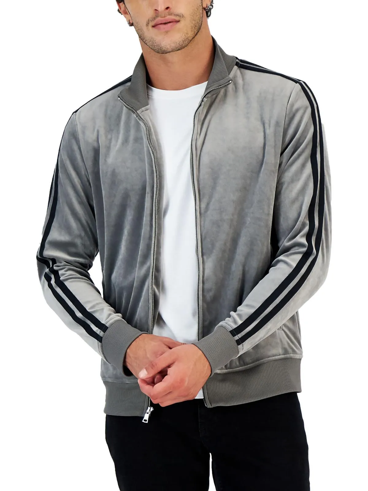 Mens Velour Sweatshirt Track Jacket ecco Shoes