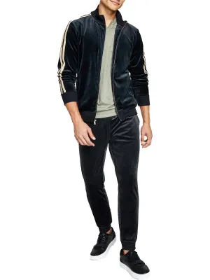 Mens Velour Sweatshirt Track Jacket ecco Shoes