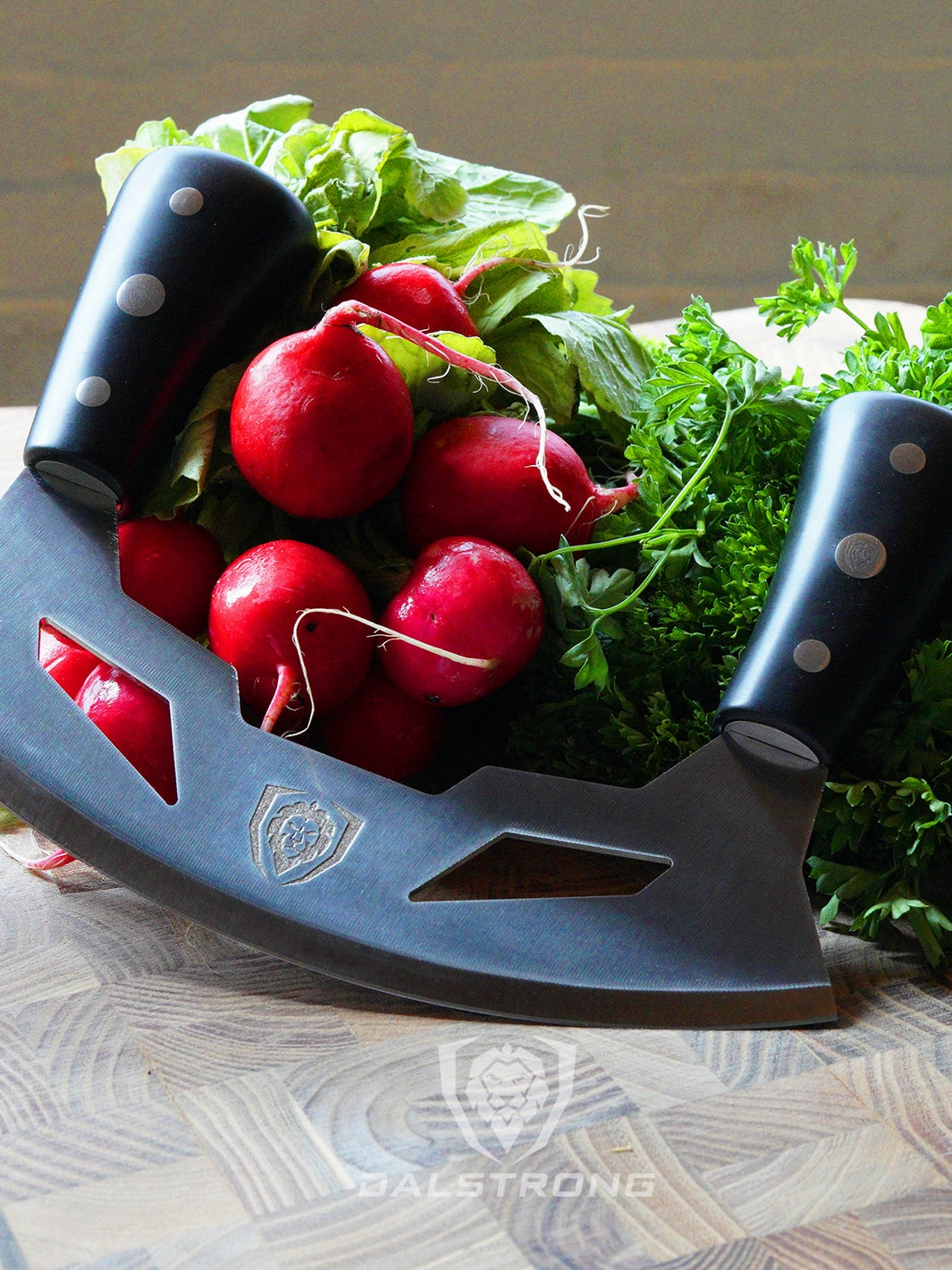 Mezzaluna Knife 8.5" | ABS Handles | Gladiator Series | Dalstrong 
