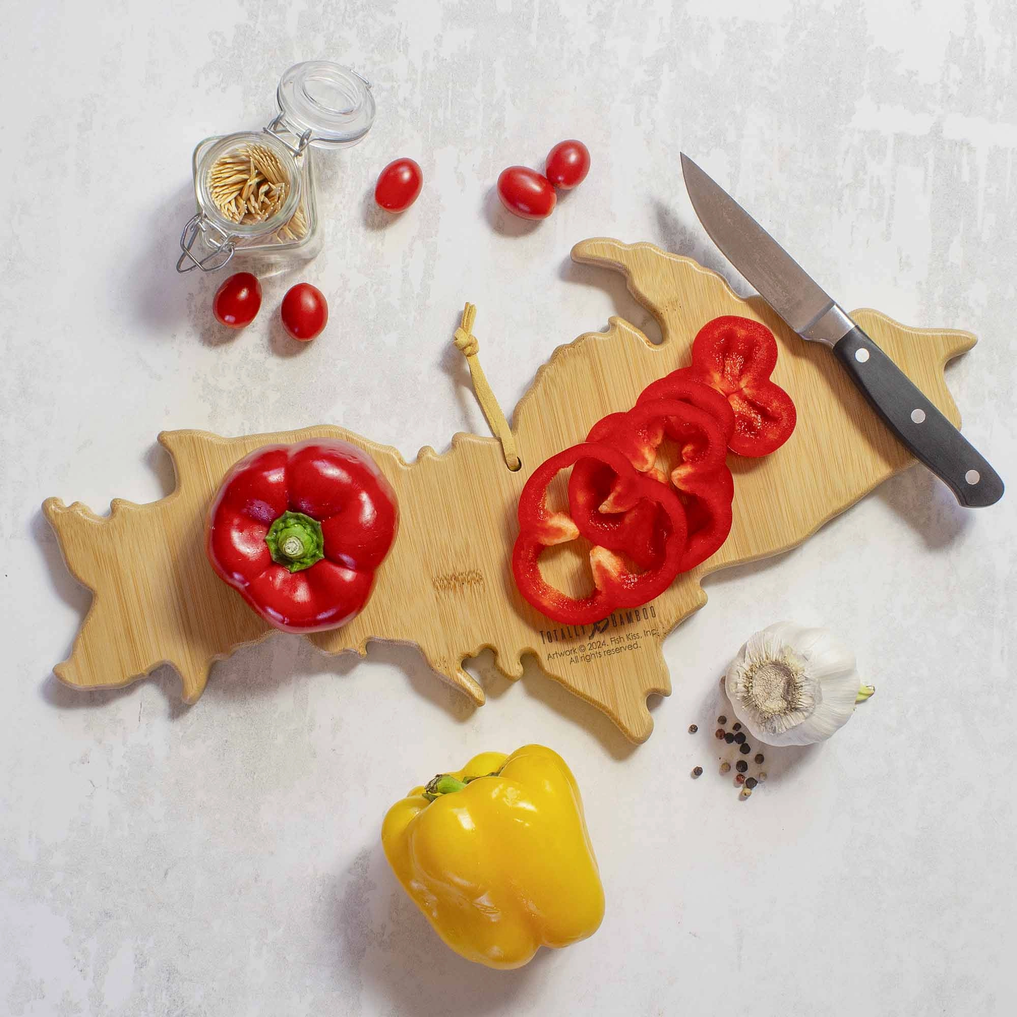 Michigan Upper Peninsula Cutting Board with Artwork by Fish Kiss