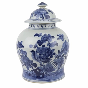 Mid Size Bird / Floral Jar vase,flower vase,home decoration