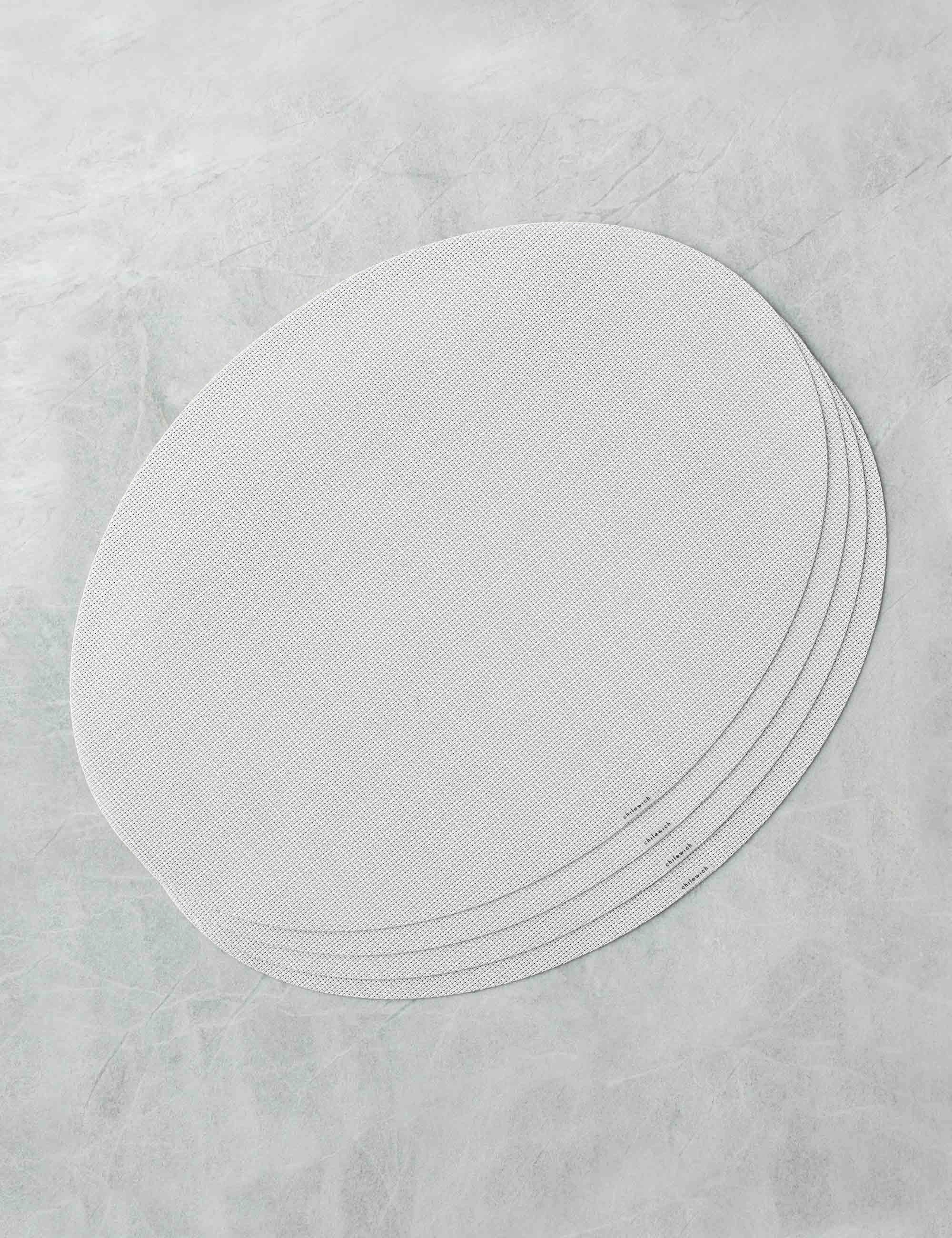 Mini Basketweave Oval Placemat (Set of 4) by Chilewich