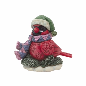 Mini Christmas Cardinal figurines,decorative figurines,home accents