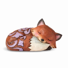 Mini Fox Sleeping figurines,decorative figurines,home accents