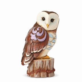 Mini Owl on Tree Stump figurines,decorative figurines,home accents