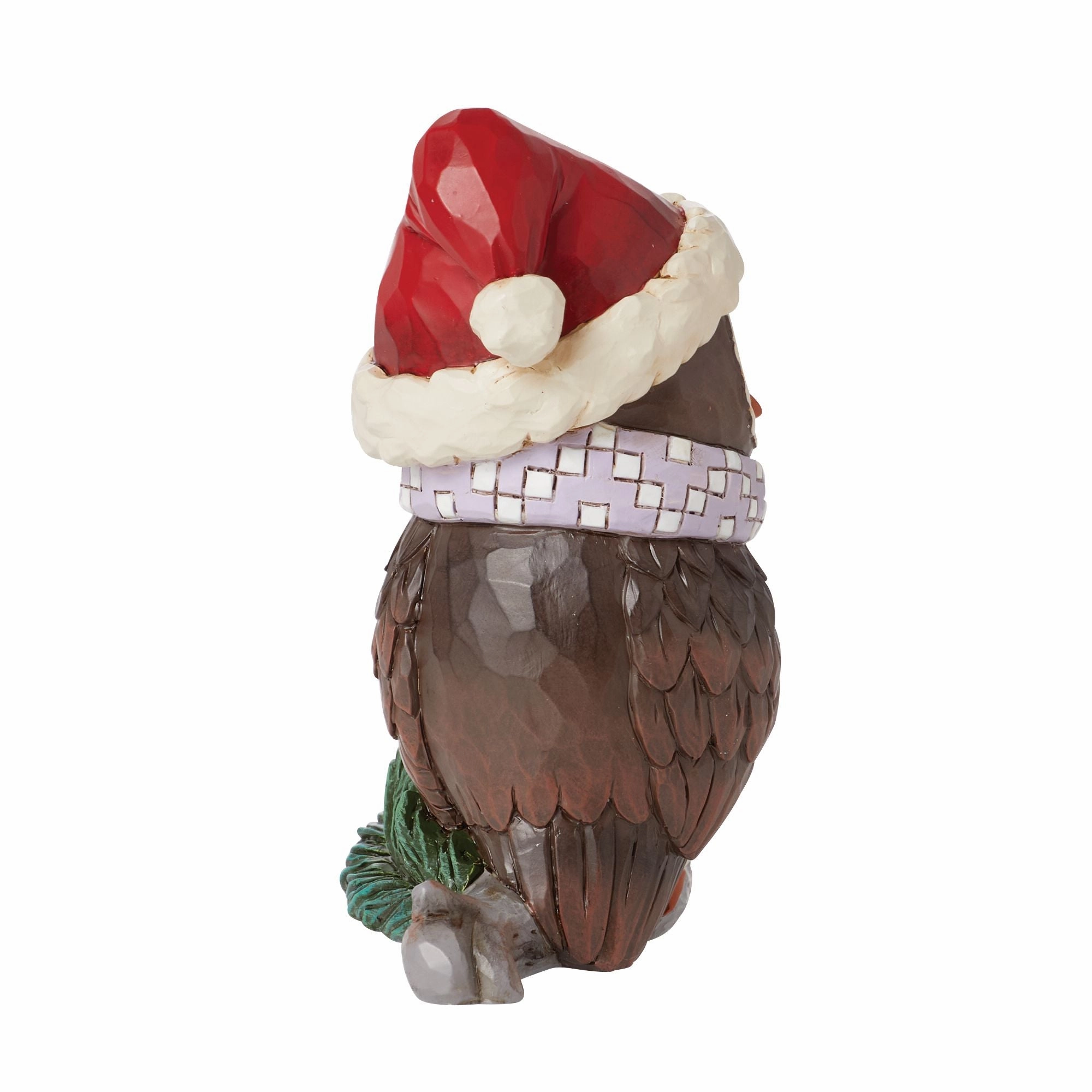Mini Owl with Santa Hat Fig