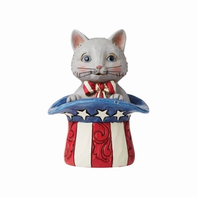 MIni Patriotic Kitten figurines,decorative figurines,home accents