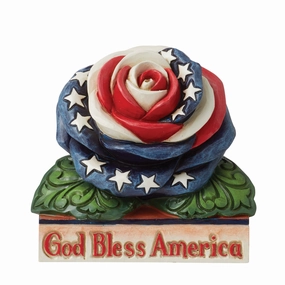 Mini Patriotic Rose figurines,decorative figurines,home accents