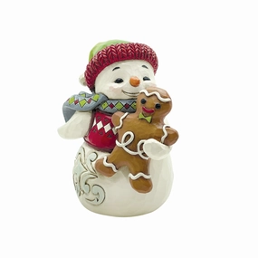 Mini Snowman Gingerbread Fig figurines,decorative figurines,home accents