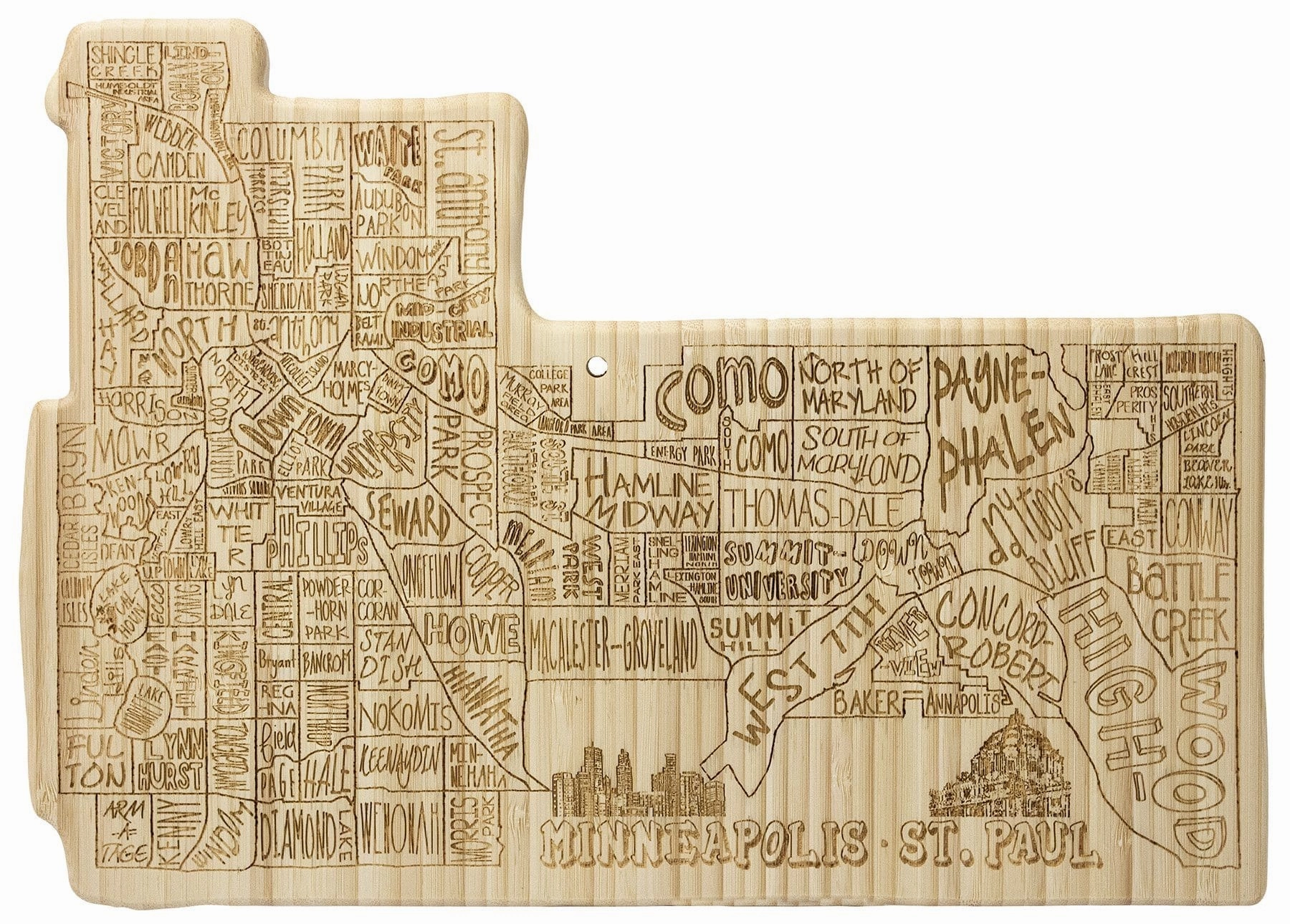 Minn/St Paul City Board cutting board,chopping board,kitchen tools