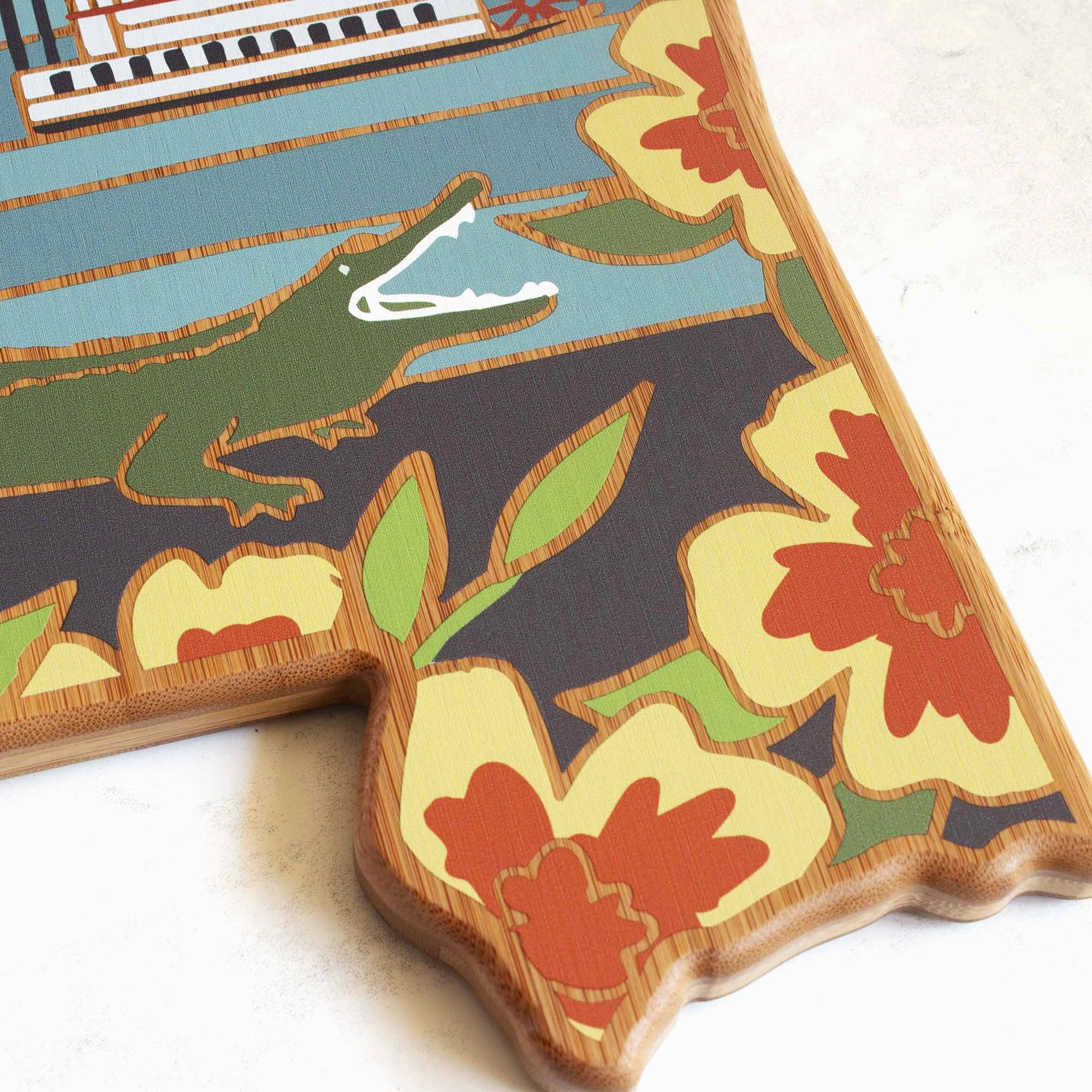 Mississippi Cutting Board with Artwork by Summer Stokes