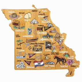 Missouri Cutting Board with Artwork by Fish Kiss cutting board,chopping board,kitchen tools