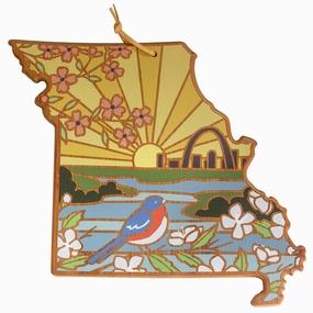 Missouri Cutting Board with Artwork by Summer Stokes cutting board,chopping board,kitchen tools