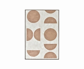 Mod Moon Phase Oil Painting dining table,kitchen table,dining room furniture