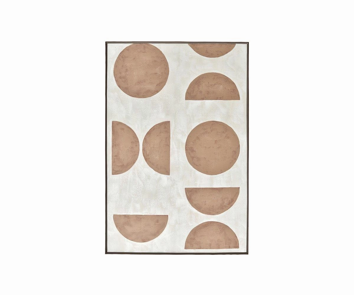 Mod Moon Phase Oil Painting dining table,kitchen table,dining room furniture