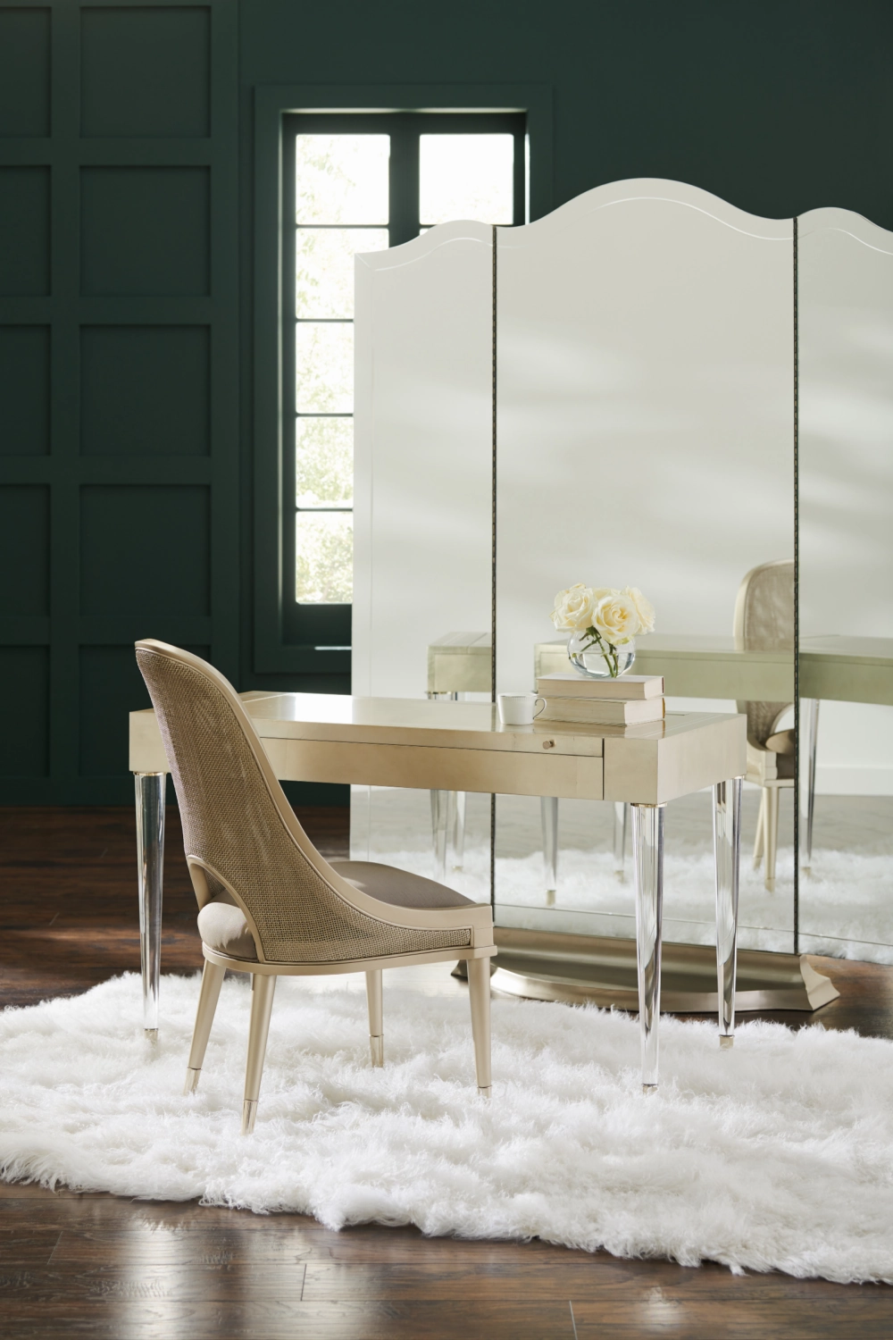 Modern Vanity Desk | Caracole Moment Of Clarity