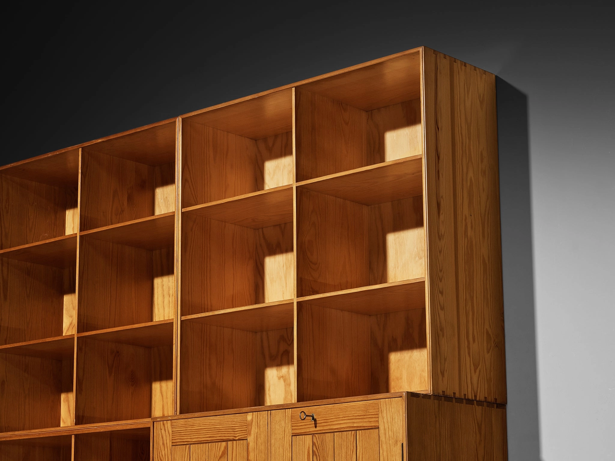 Mogens Koch for Rud Radmussen Modular Bookcase in Pine