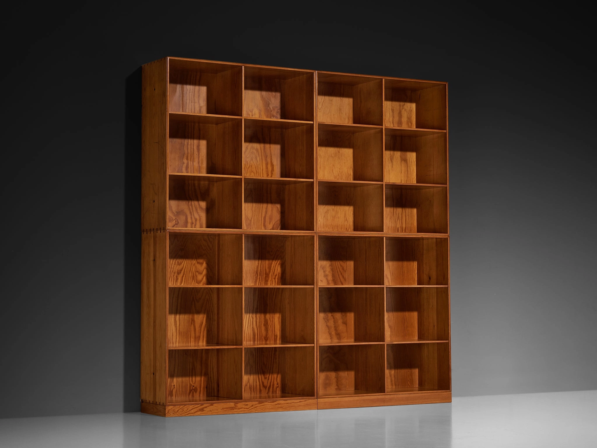 Mogens Koch for Rud Radmussen Modular Bookcase in Pine