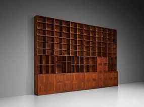 Mogens Koch for Rud Radmussen Modular Library in Mahogany storage cabinet,organizer,furniture storage