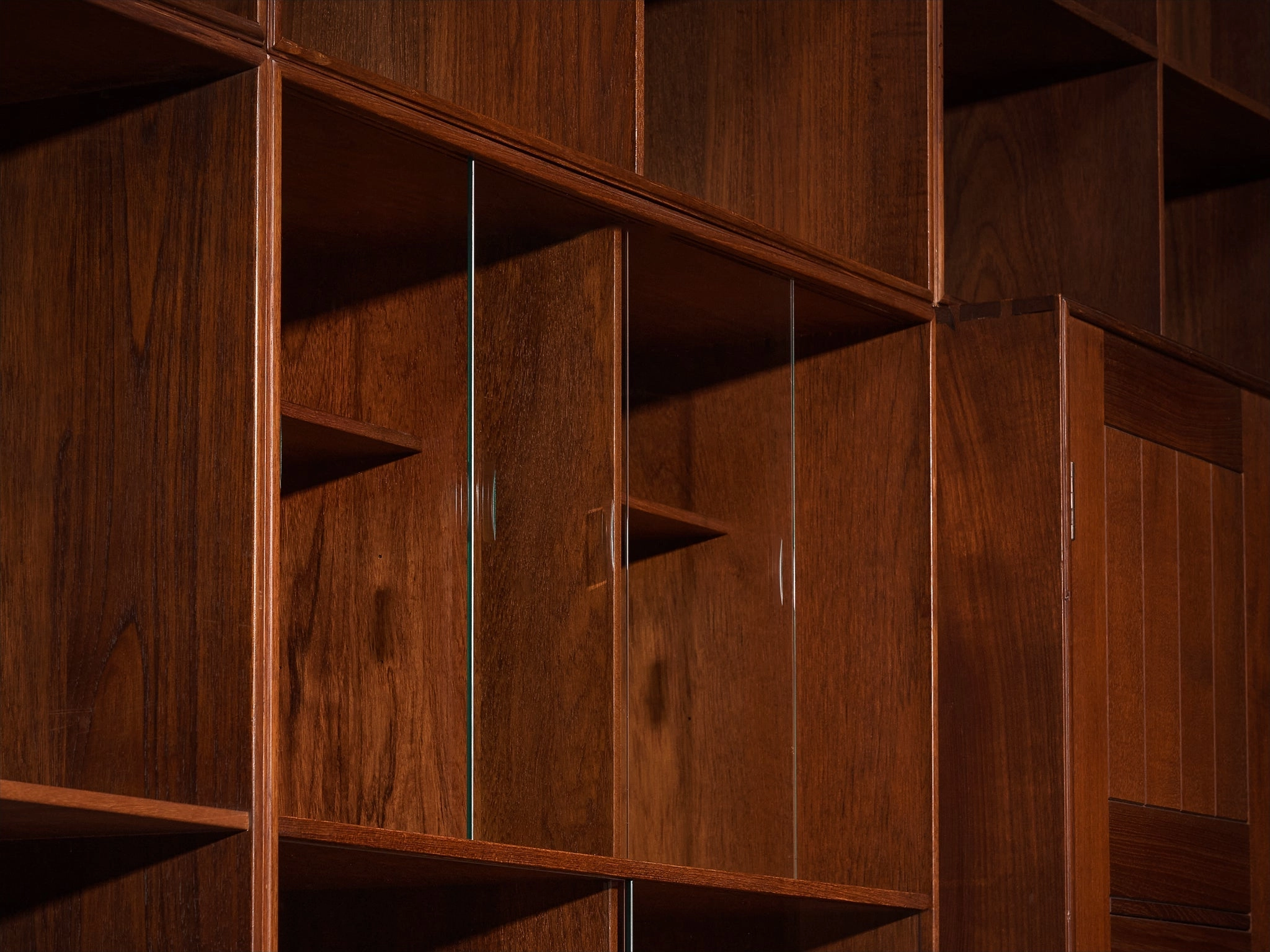 Mogens Koch for Rud Radmussen Modular Library in Mahogany
