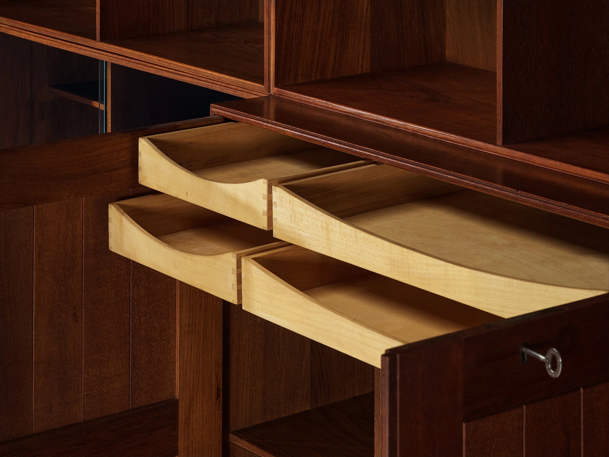 Mogens Koch for Rud Radmussen Modular Library in Mahogany