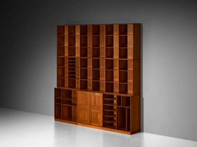 Mogens Koch for Rud Radmussen Modular Library in Pine storage cabinet,organizer,furniture storage