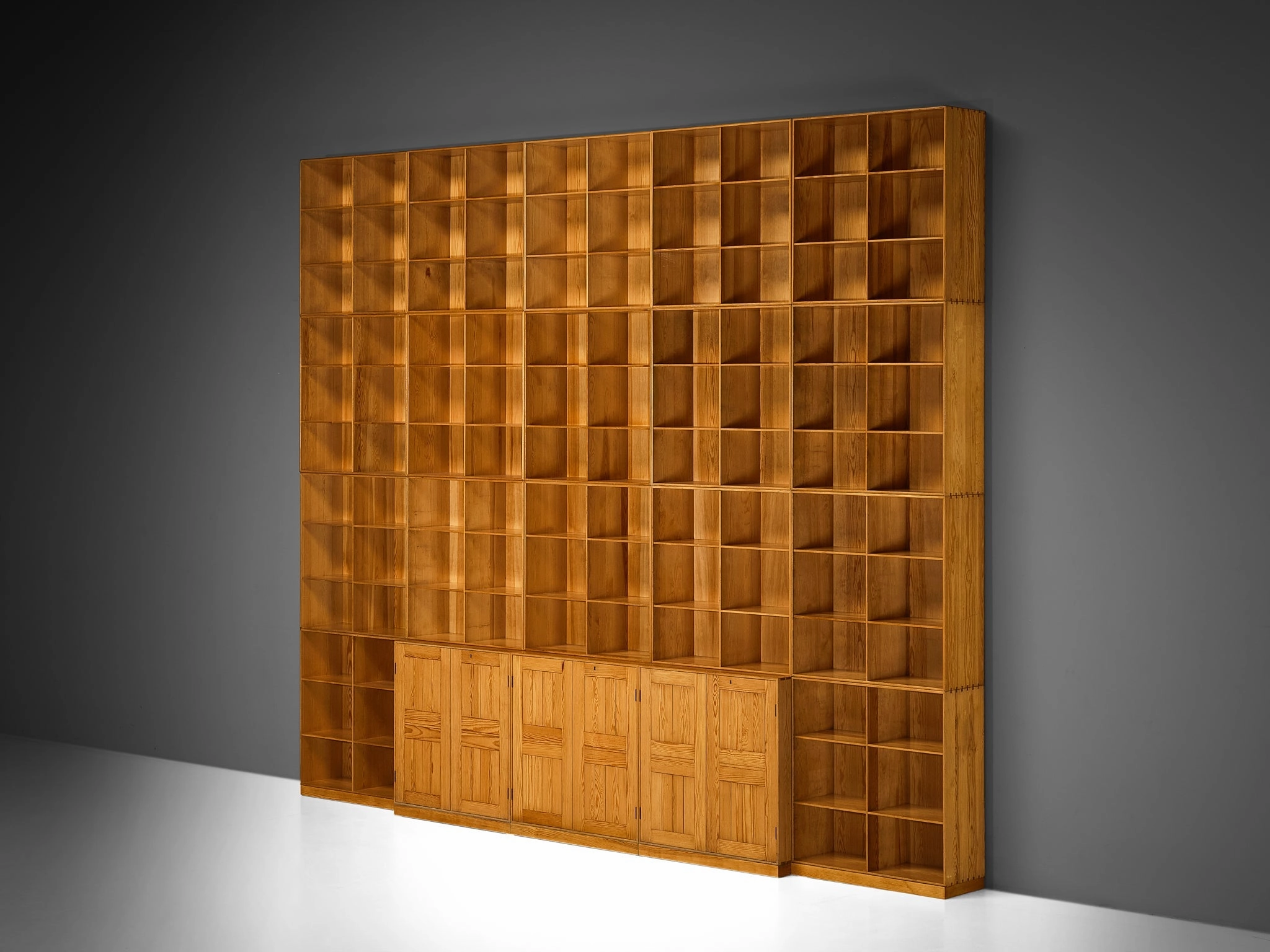 Mogens Koch for Rud Radmussen Substantial Modular Library in Pine