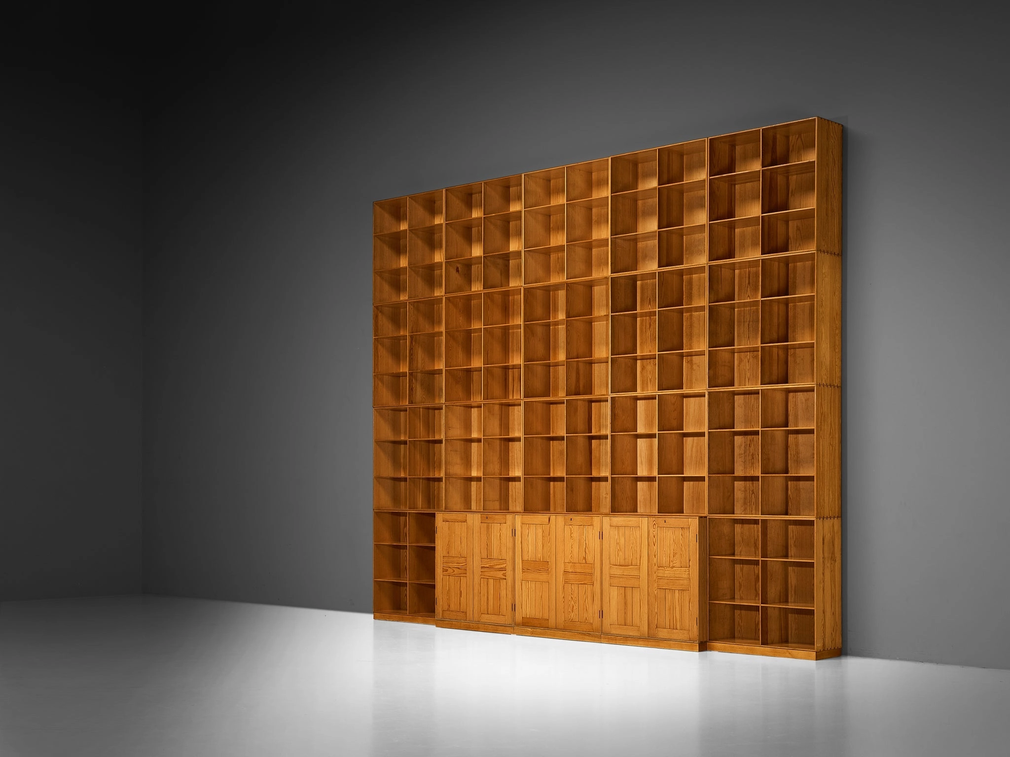 Mogens Koch for Rud Radmussen Substantial Modular Library in Pine
