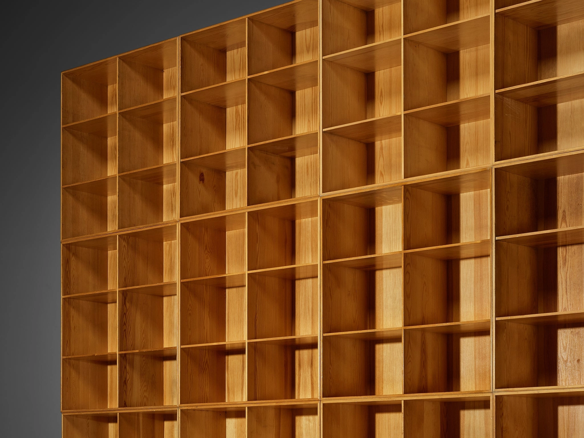 Mogens Koch for Rud Radmussen Substantial Modular Library in Pine