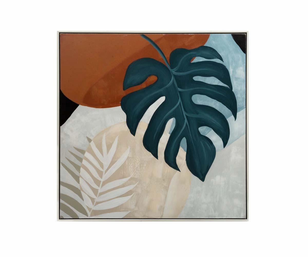 Moonlit Monstera Oil Painting dining table,kitchen table,dining room furniture