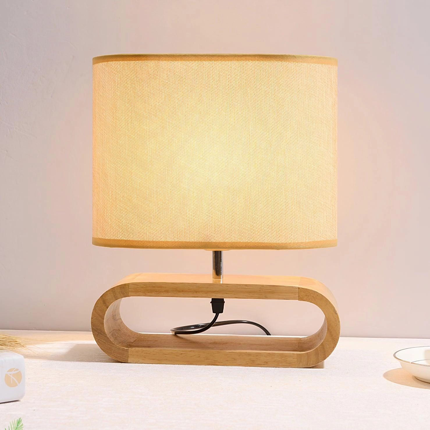 Moti Wood Table Lamp