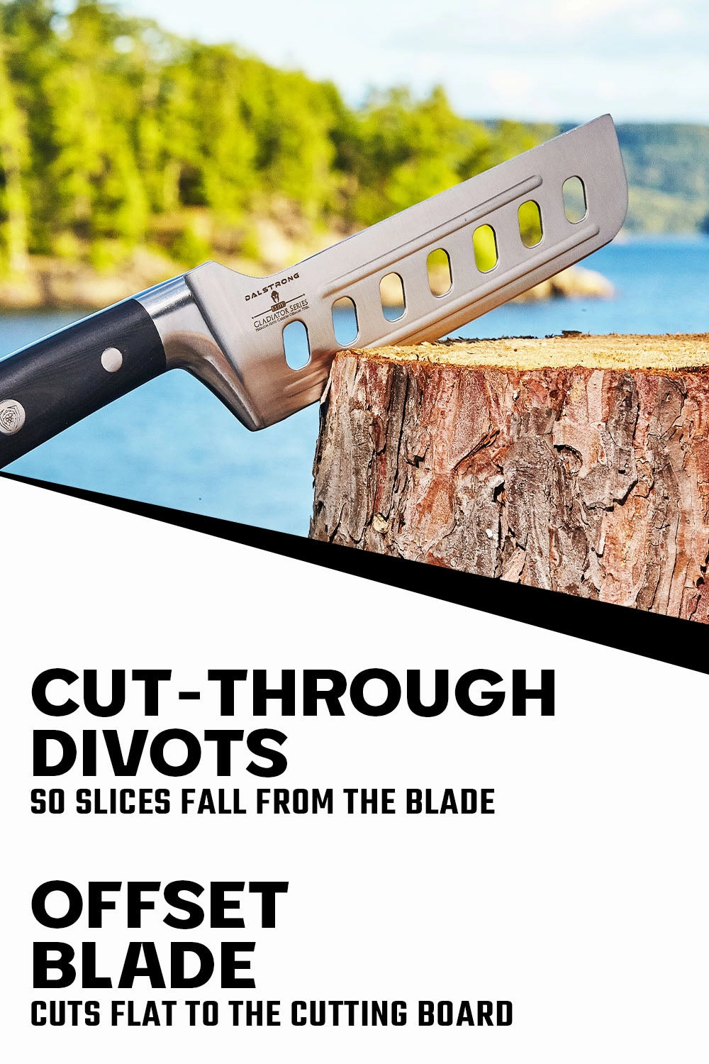 Nakiri Asian Vegetable Knife 6" | Offset Blade | Gladiator Series | NSF Certified | Dalstrong 