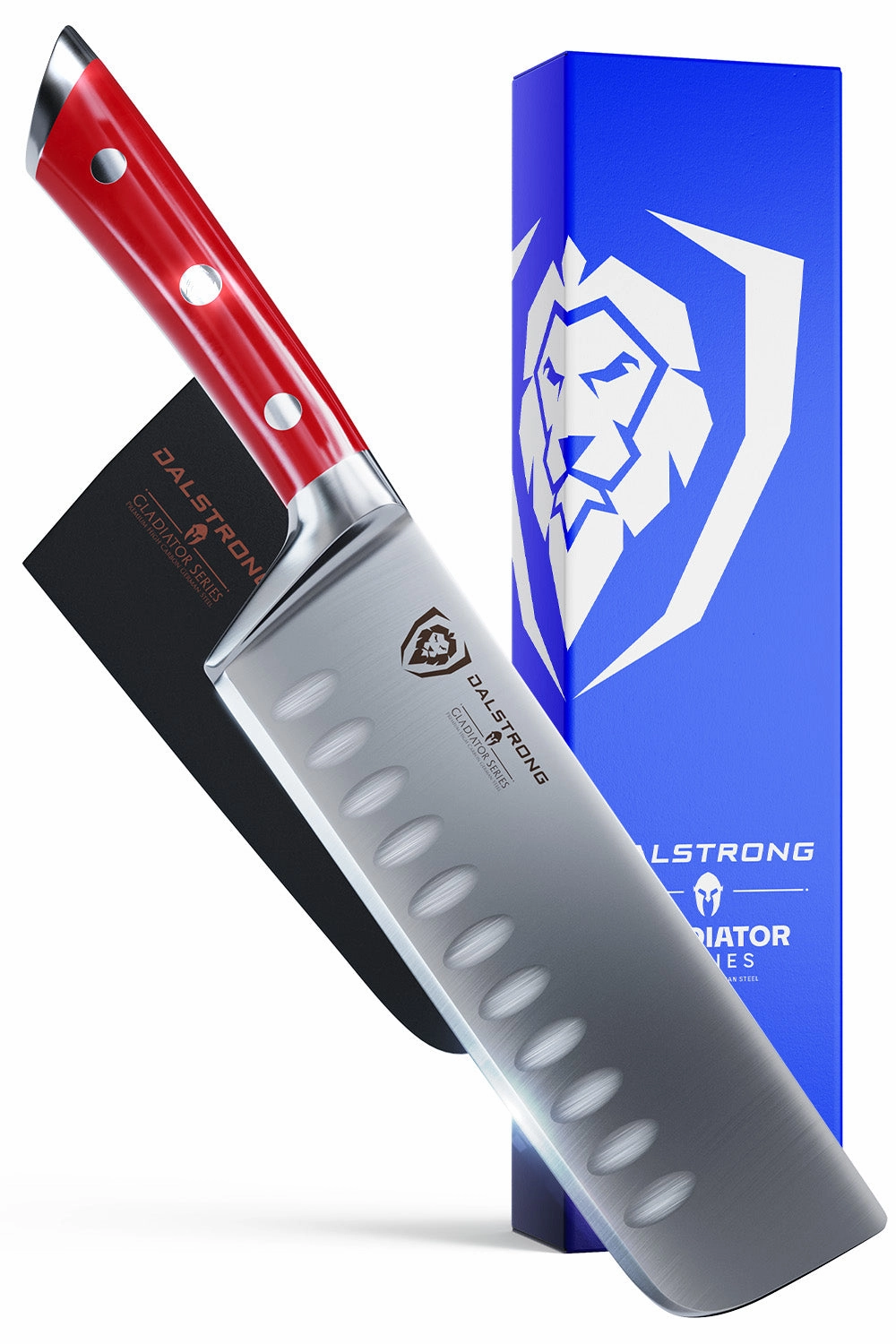 Nakiri Vegetable Knife 7" | Crimson Red ABS Handle | Gladiator Series | NSF Certified | Dalstrong  knife set,kitchen knives,cooking tools