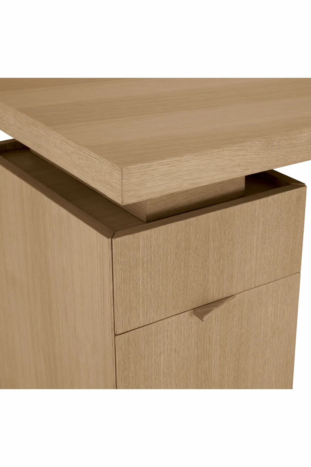 Natural Oak 3-Drawer Desk | Eichholtz Sarah