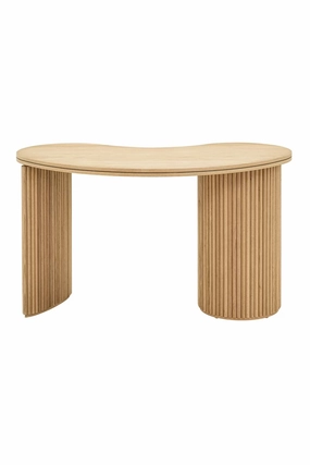 Natural Oak 3-Drawer Desk | OROA Belfort desk,home desk,workstation