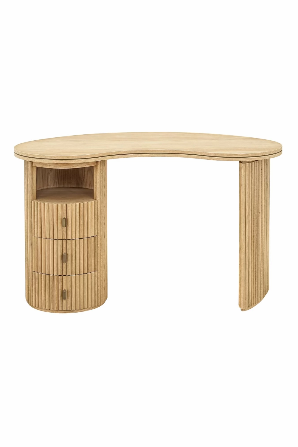 Natural Oak 3-Drawer Desk | OROA Belfort