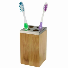 Natural Wood Toothbrush Holder (4.5"X2.5") toothbrush holder,bathroom cup,bathroom organizer