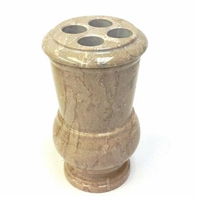 Nature Home Decor Mediterranean Collection Sahara Beige Marble Toothbrush Holder toothbrush holder,bathroom cup,bathroom organizer
