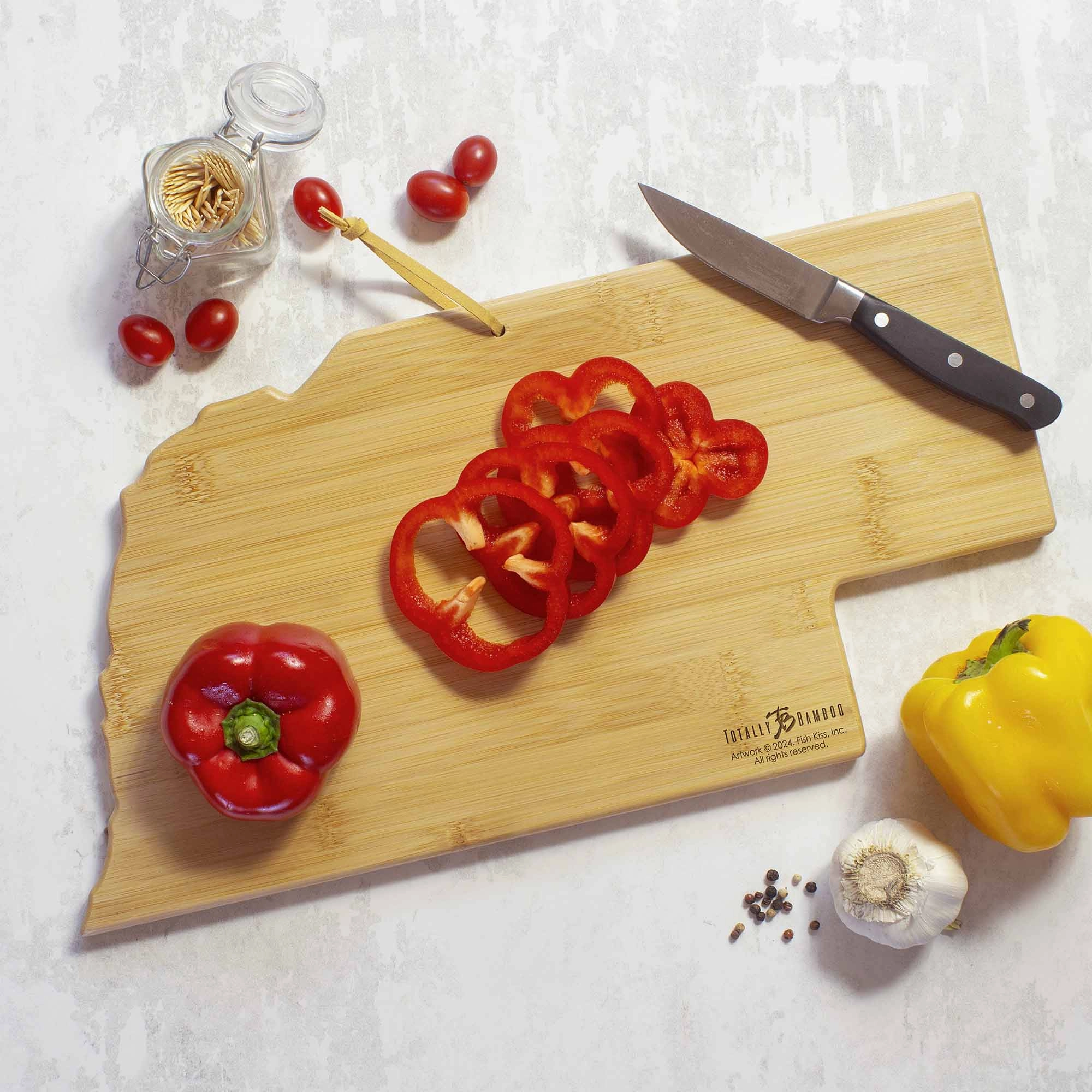 Nebraska Cutting Board with Artwork by Fish Kiss