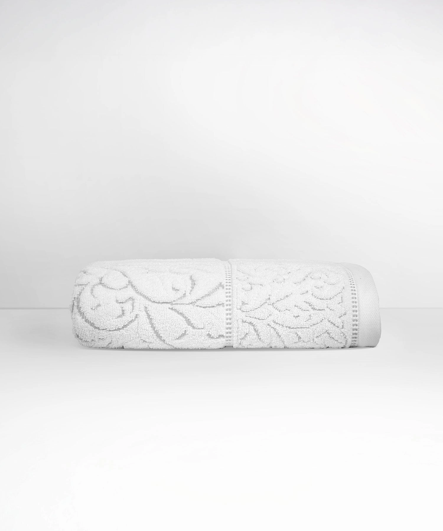 Nectarsoft Be Our Guest Bath Towel, 625 GSM, 100% Cotton, White, Curate