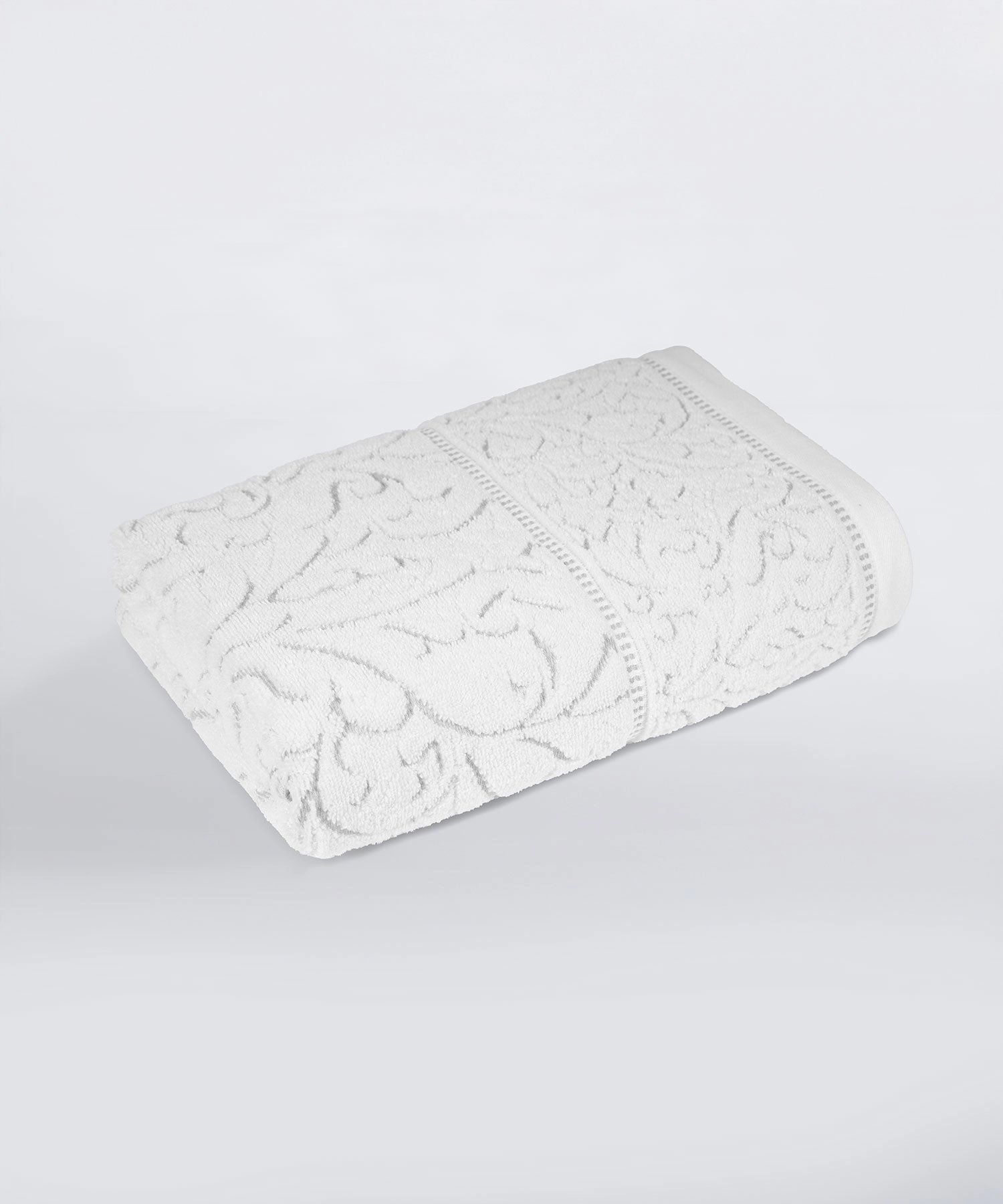 Nectarsoft Be Our Guest Bath Towel, 625 GSM, 100% Cotton, White, Curate